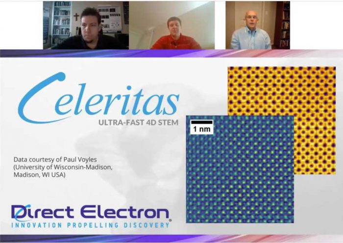 Direct Electron Celeritas world's fastest 4D STEM detector webinar