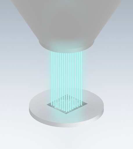 The DELMIC FAST-EM uses 64 electron beams that  scan over the sample in parallel