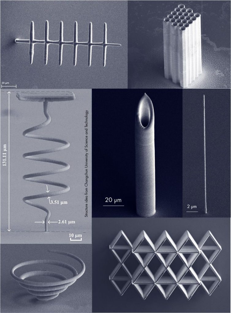 components printed using Exaddon metal micromanufacturing