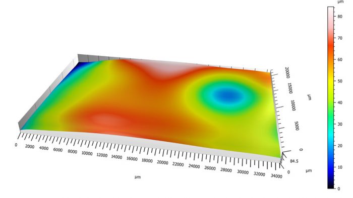 Hirox NPS analysis of flatness waviness and coplanarity - metrology