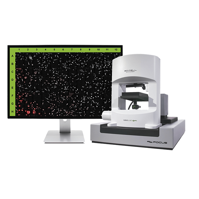 Nanolive 3D Cell Explorer 96focus live cell imaging system for high throughput imaging