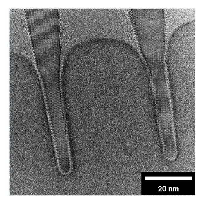 TEM of a FinFET prepared with a TESCAN SOLARIS Ga FIB-SEM