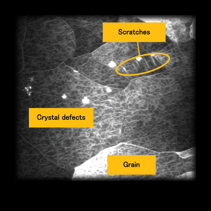 Crystal defect analysis of a single crystal substrate by X-ray reflection topography