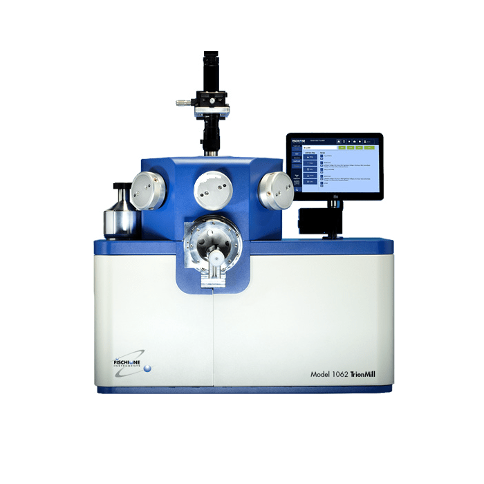 Fischione model 1062 trionmill - fast large area ion milling - sample preparation for SEM and TEM